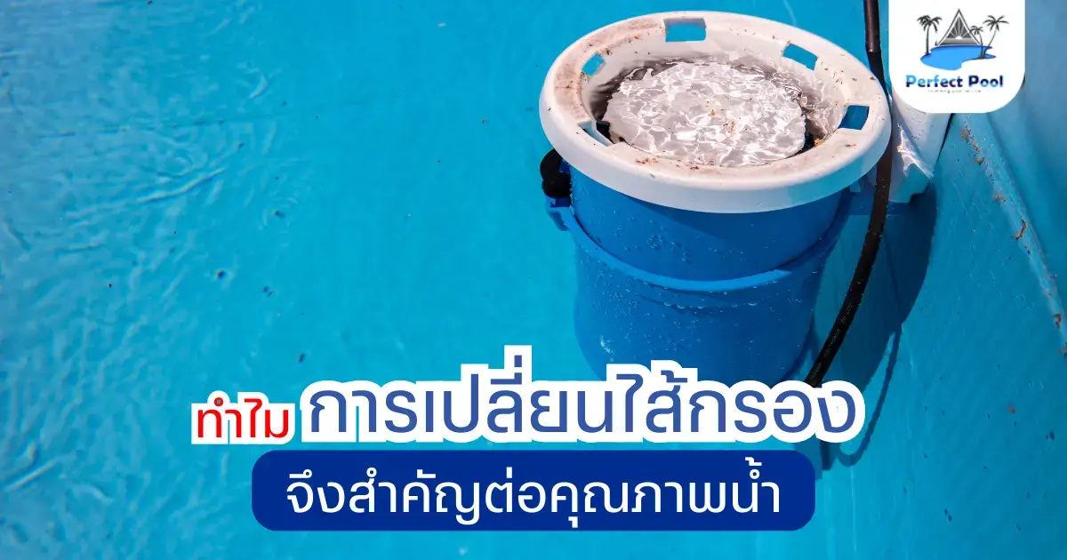 ทำไมการเปลี่ยนไส้กรองจึงสำคัญต่อคุณภาพน้ำ | เคล็ดลับดูแลสระว่ายน้ำ