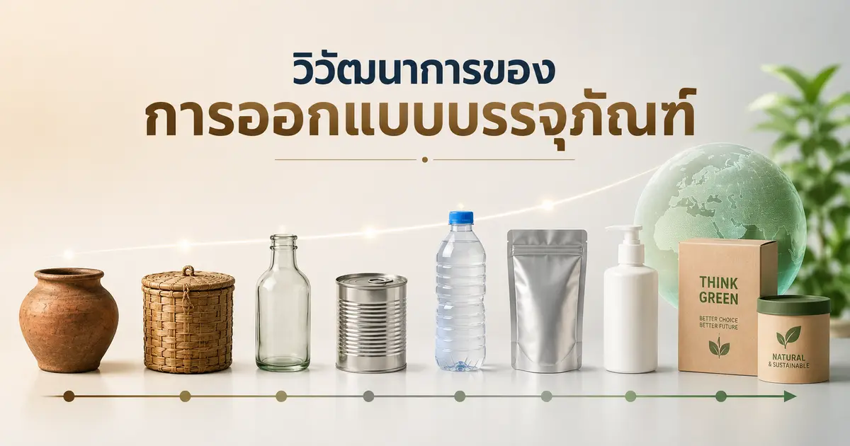 วิวัตนาการของการออกแบบบรรจุภัณฑ์