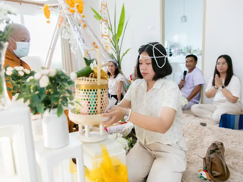 จัดงานบุญขึ้นบ้านใหม่