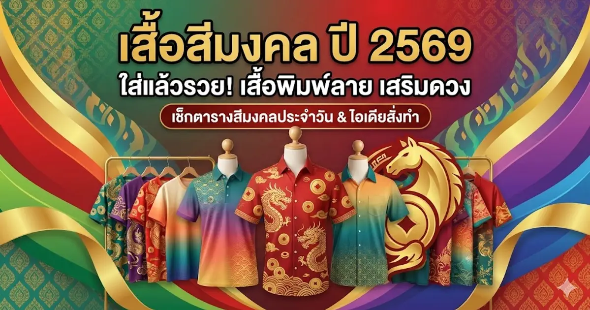 รวม เสื้อสีมงคล ประจำวัน ปี 2569/2026 ใส่สีไหนรวย สีไหนกาลกิณี เช็กเลย!