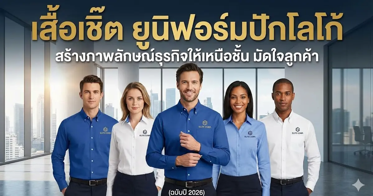 เสื้อเชิ๊ต ยูนิฟอร์มปักโลโก้: สร้างภาพลักษณ์ธุรกิจให้เหนือชั้น มัดใจลูกค้า (ฉบับปี 2026)