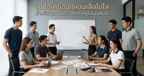 10 ไอเดียออกแบบเสื้อโปโล สำหรับทีมงานและองค์กรให้ดูโปรขึ้นทันที