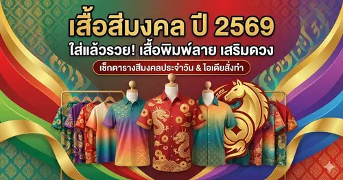 รวม เสื้อสีมงคล ประจำวัน ปี 2569/2026 ใส่สีไหนรวย สีไหนกาลกิณี เช็กเลย!