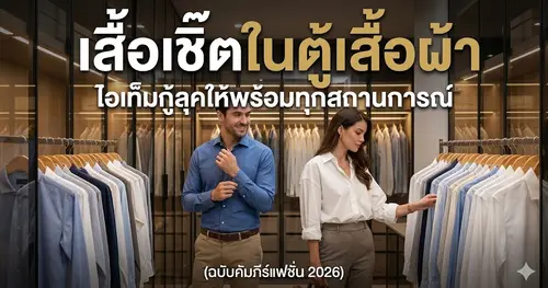 เสื้อเชิ๊ตในตู้เสื้อผ้า: ไอเท็มกู้ลุคให้พร้อมทุกสถานการณ์ (ฉบับคัมภีร์แฟชั่น 2026)
