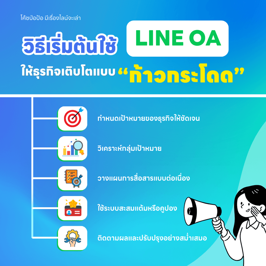 วิธีใช้ LINE OA